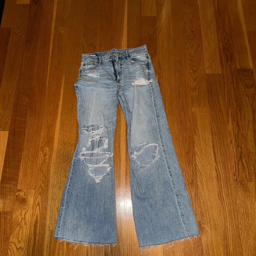 Distressed wide leg Jeans